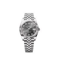 Cadran en rhodium serti de diamants