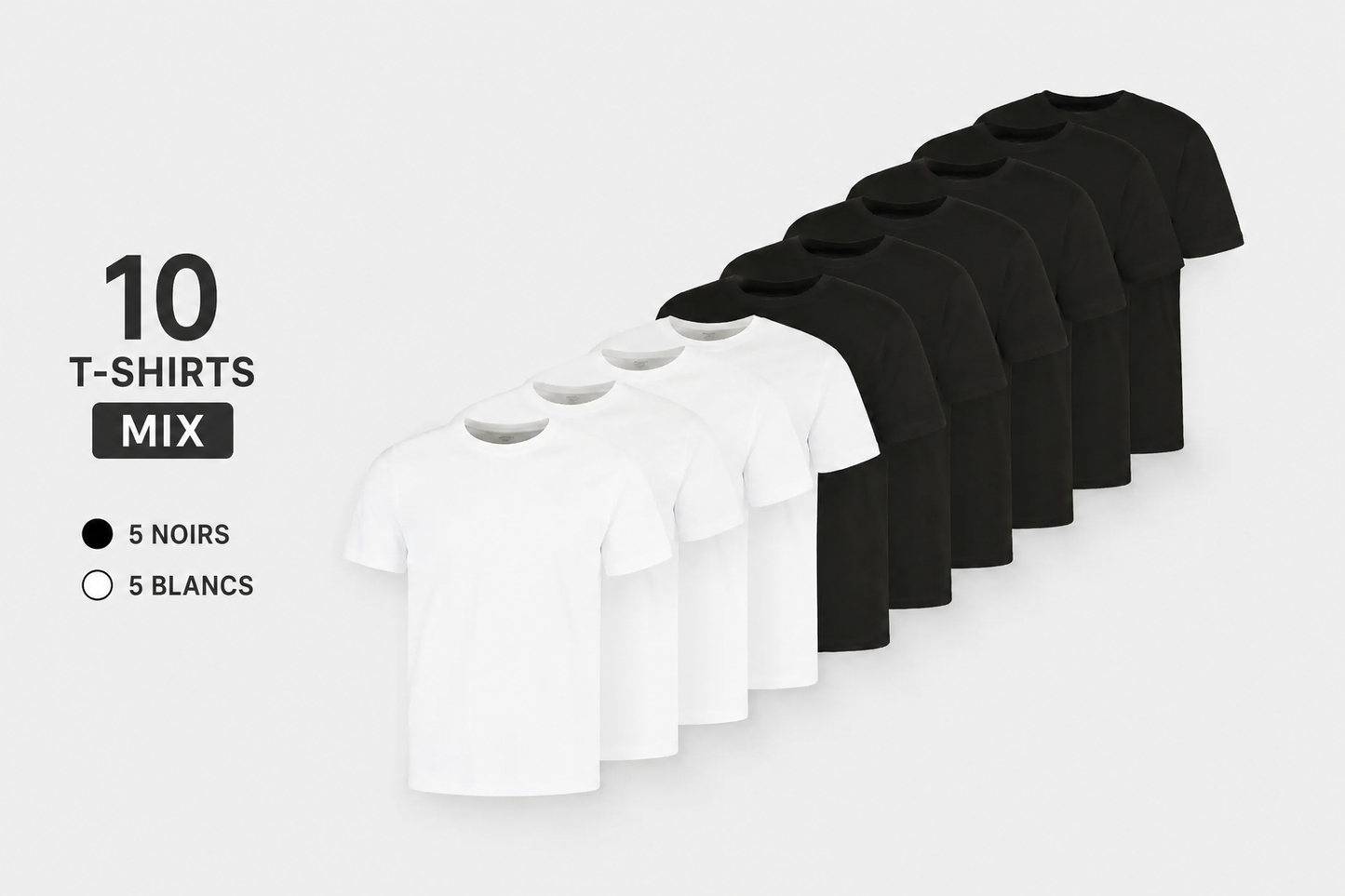 Pack de T-Shirts Uni Fit 100% Cotton