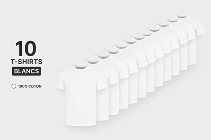 Pack de T-Shirts Uni Fit 100% Cotton